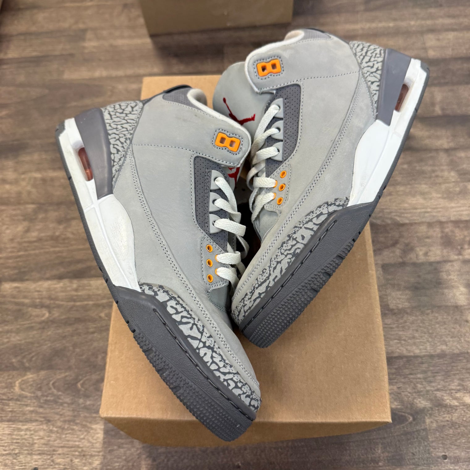 Cool Grey Jordan 3 Retro (USED,No Box)