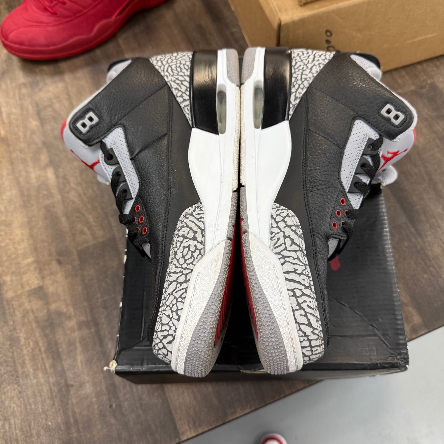 Black Cement Jordan 3 Retro (2018) (USED, Replacement Box)