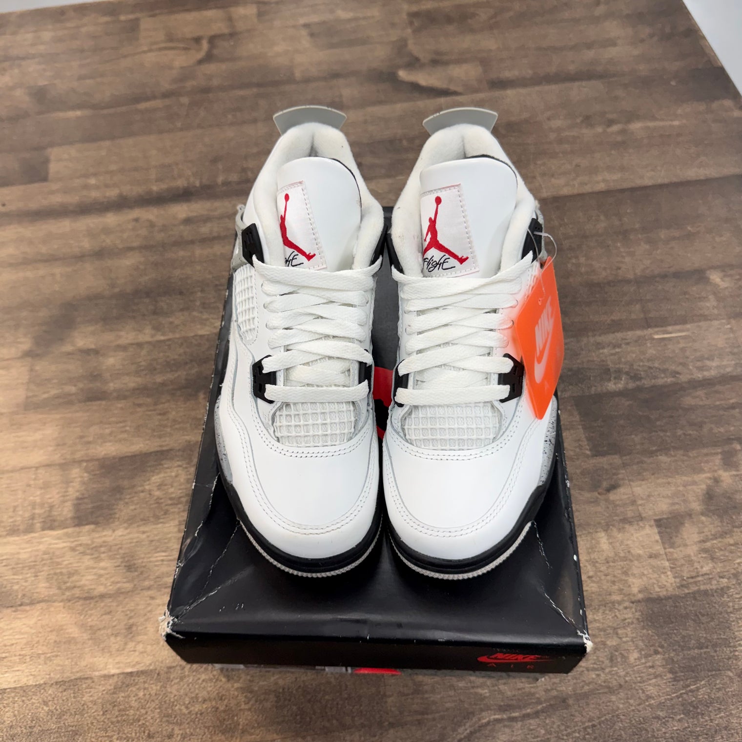 White Cement Jordan 4 Retro (GS) (USED)