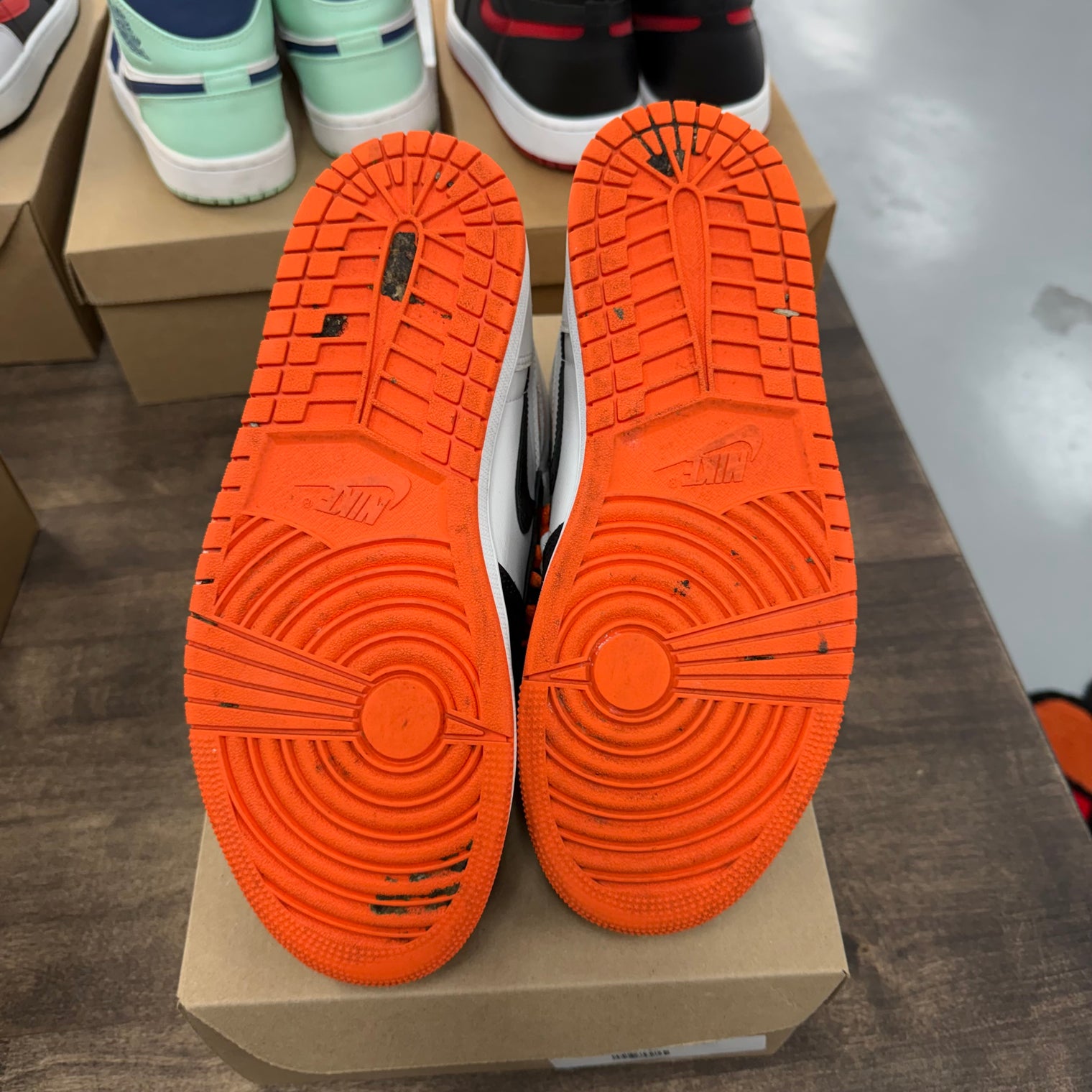 Electro Orange Jordan 1 High (USED, No Box)