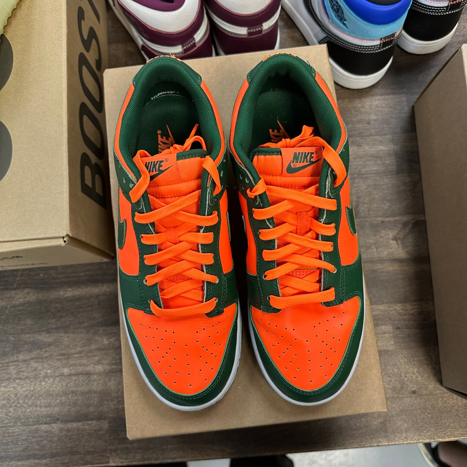 Miami Hurricanes Dunk Low (USED, No Box)