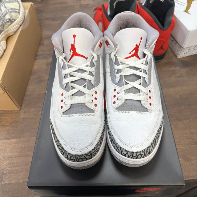 Fire Red Jordan 3 (USED,No Box)