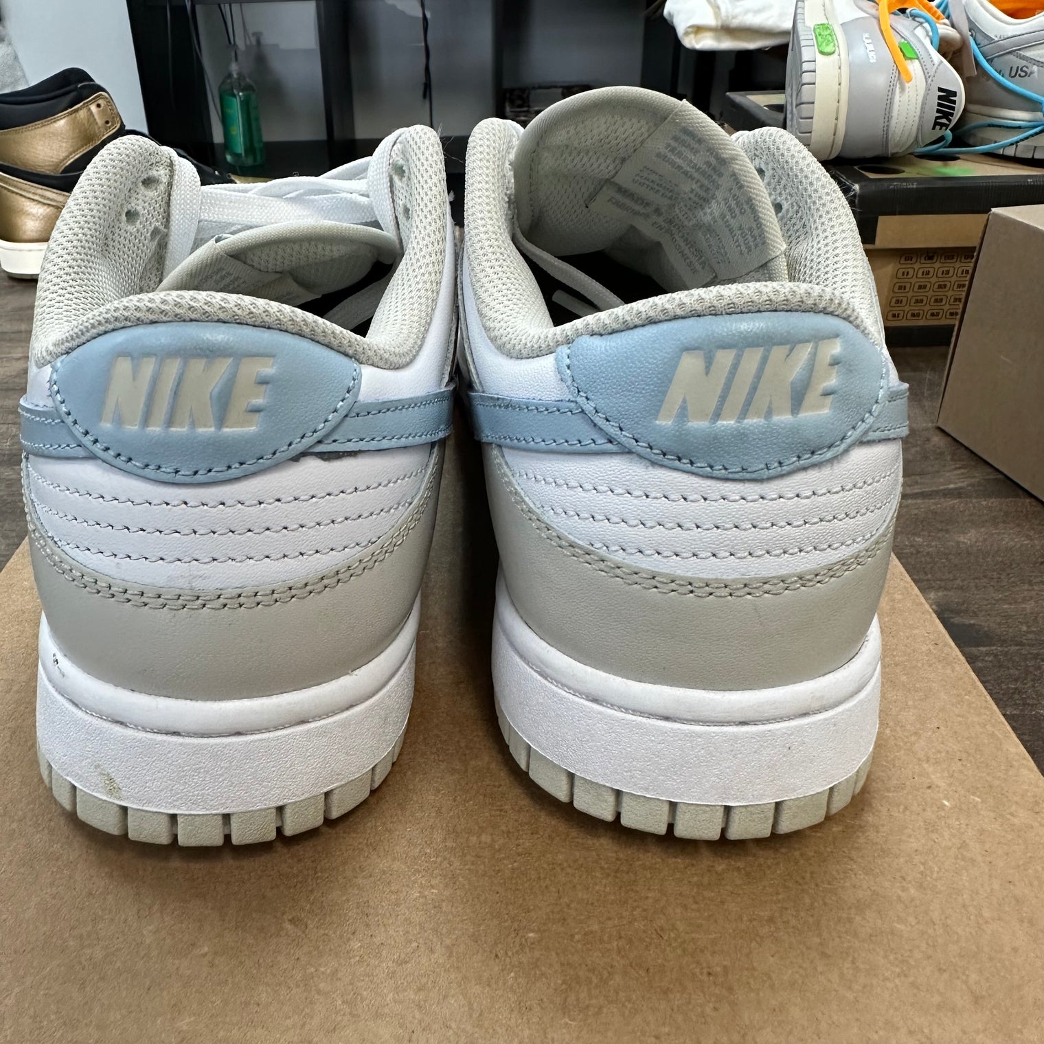 (W) Nike Dunk Low Light Bone Armory Blue (Used)