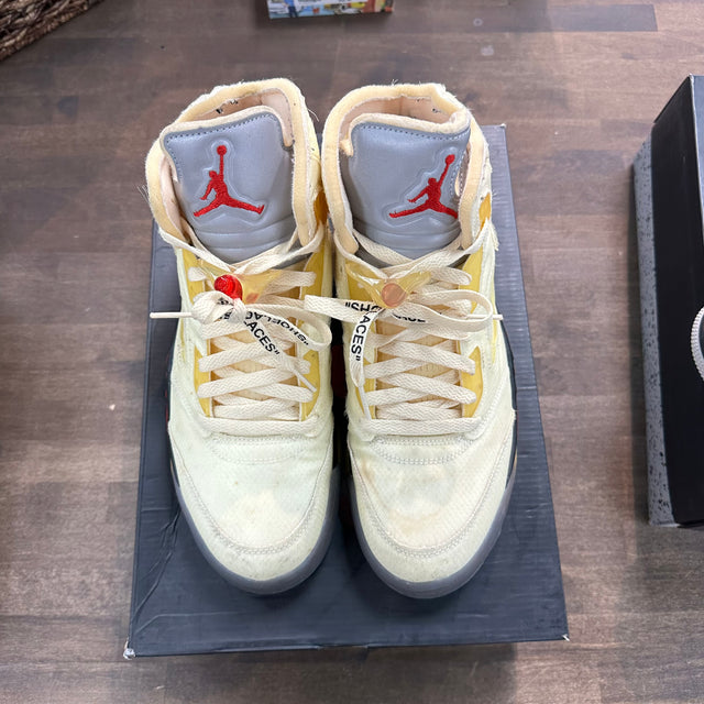 Off-White Sail Jordan 5 Retro (USED)