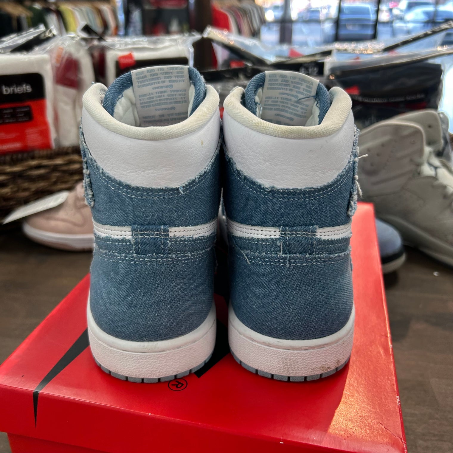 Denim Jordan 1 High OG (Women's) (USED)