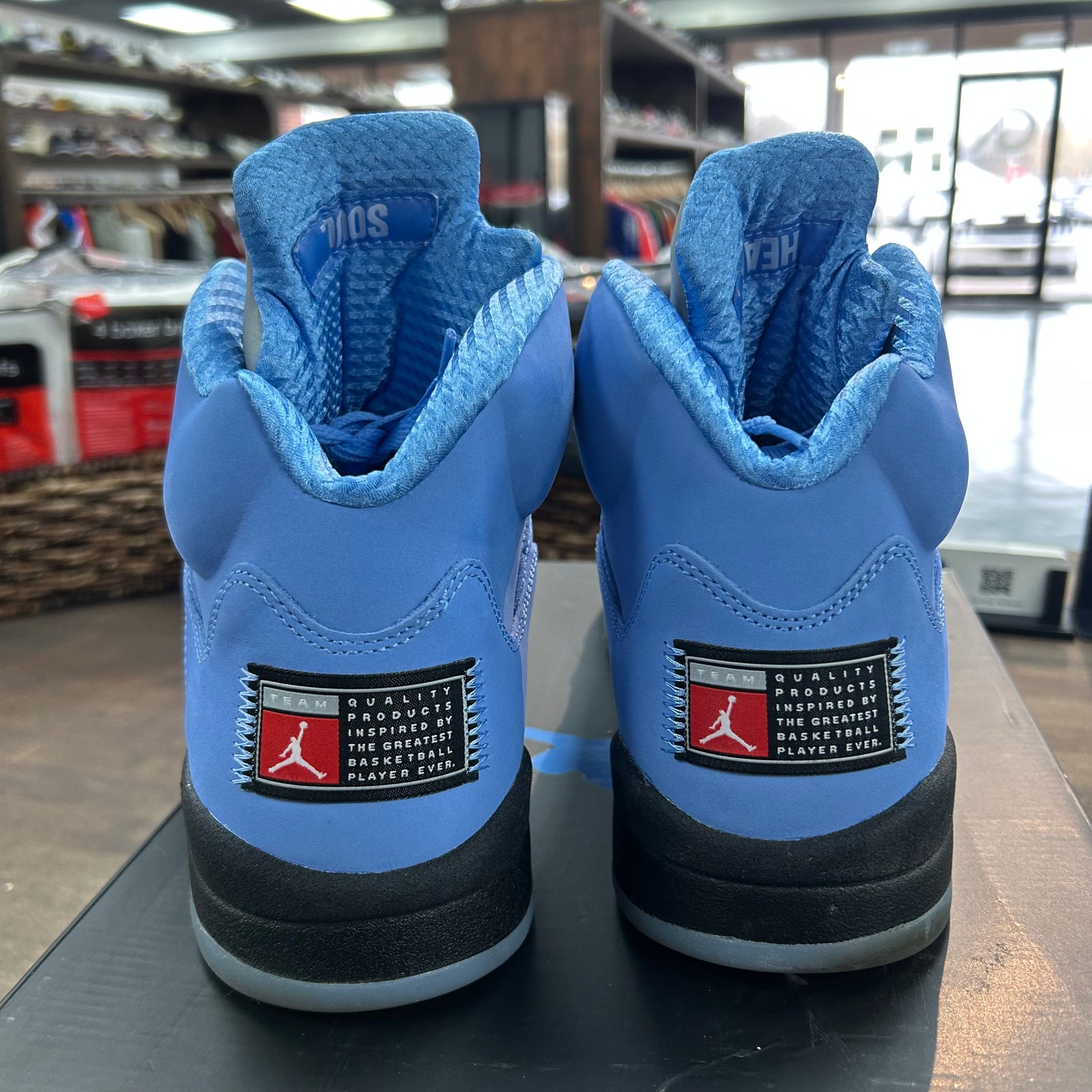 UNC University Blue Jordan 5 Retro (USED)