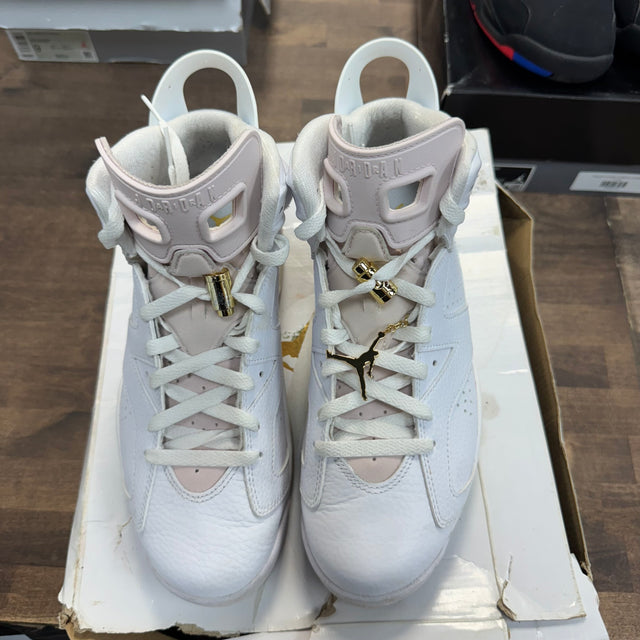 Gold Hoops Jordan 6 Retro (W) (USED, No Box)