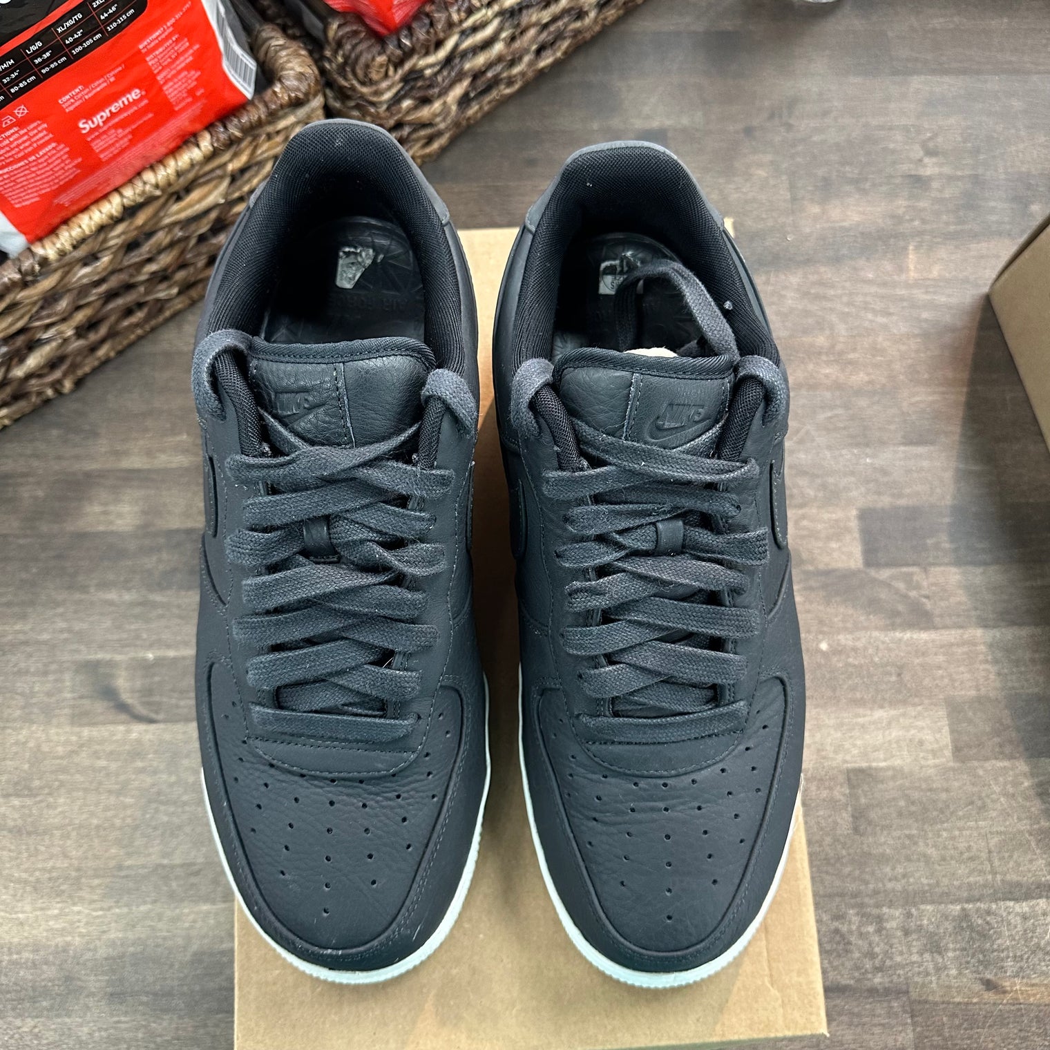 NikeLab Black Air Force 1 Low (USED, No Box)