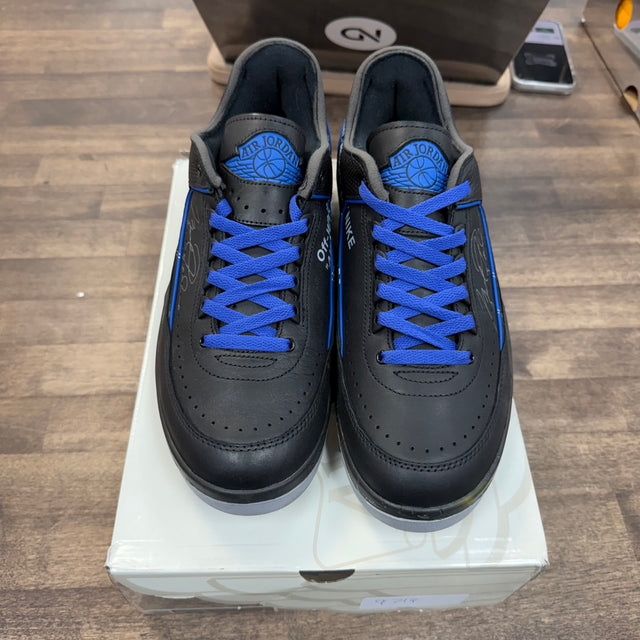 Off-White Black Blue Jordan 2 Retro Low SP (USED)