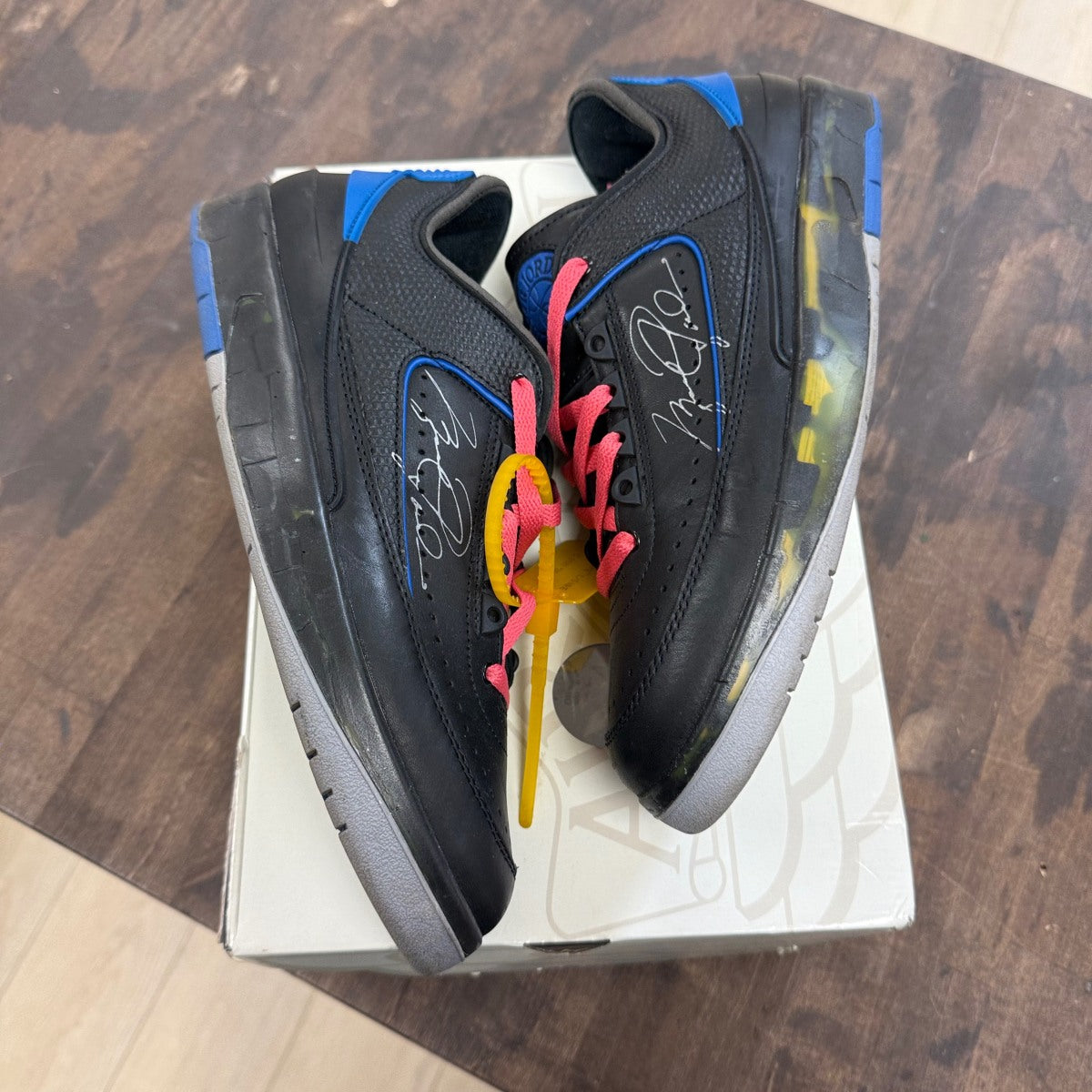 Jordan 2 Retro Low SP Off-White Black Blue - Image 1