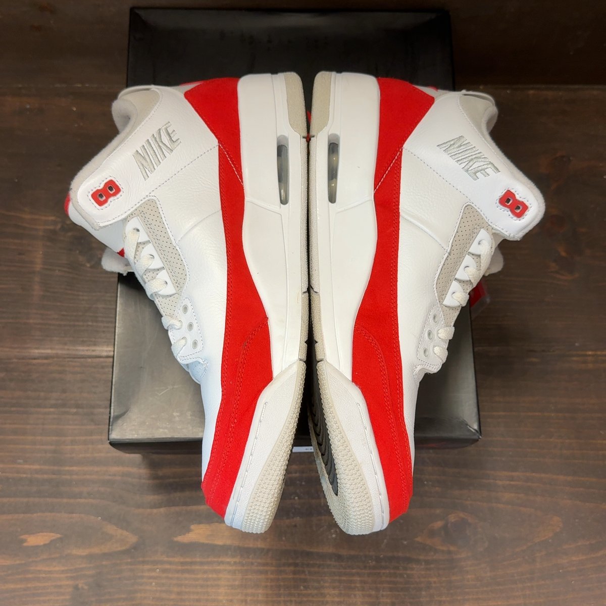 Jordan 3 Retro Tinker White University Red Size 14 (Pre-Owned) - aux