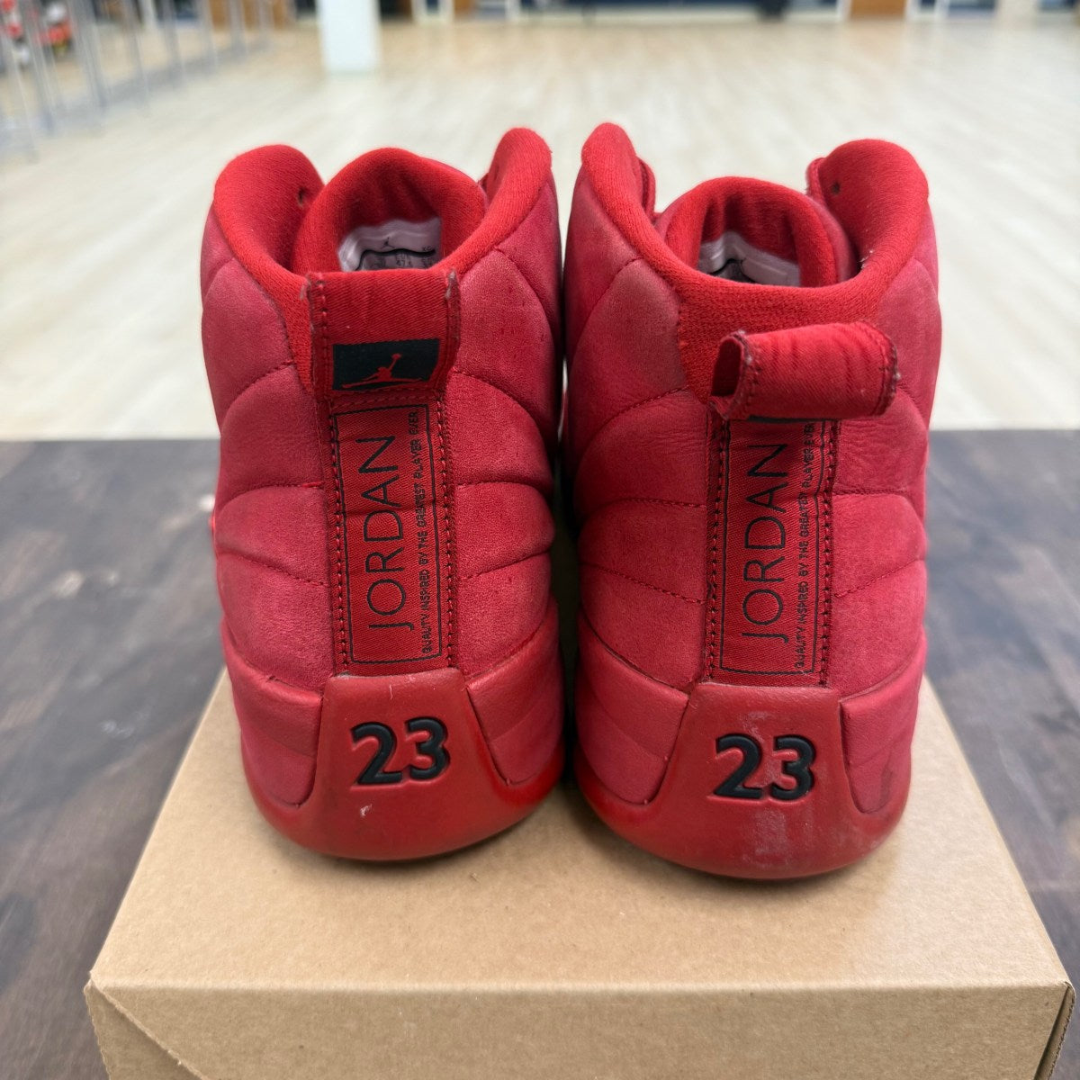 Jordan 12 Retro Gym Red (2018) Size 13 (Pre-Owned) - Image 3