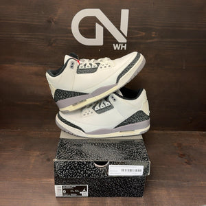 Jordan 3 Retro Cement Grey Size 9 (Pre-Owned) - front