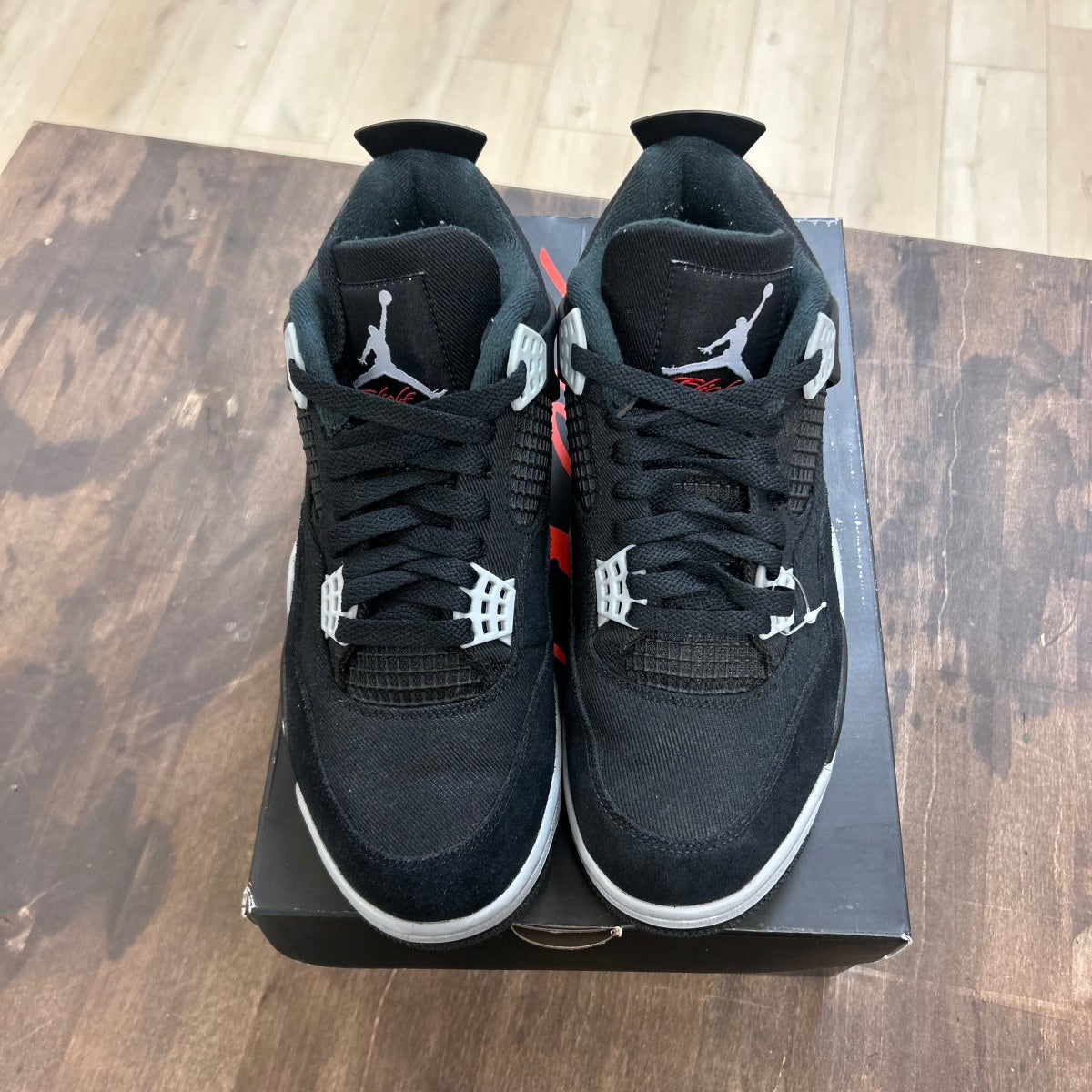 Jordan 4 Retro SE Black Canvas Size 9 (Pre-Owned) - Image 2