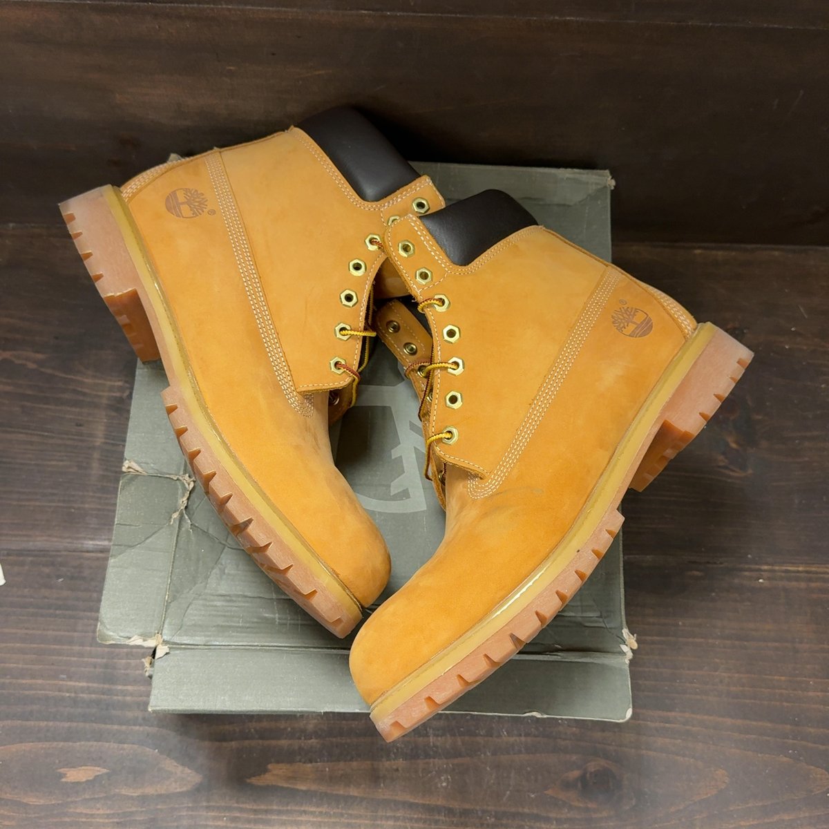 Timberland 6" Premium Waterproof Boot Wheat Size 12 (Pre-Owned) - back