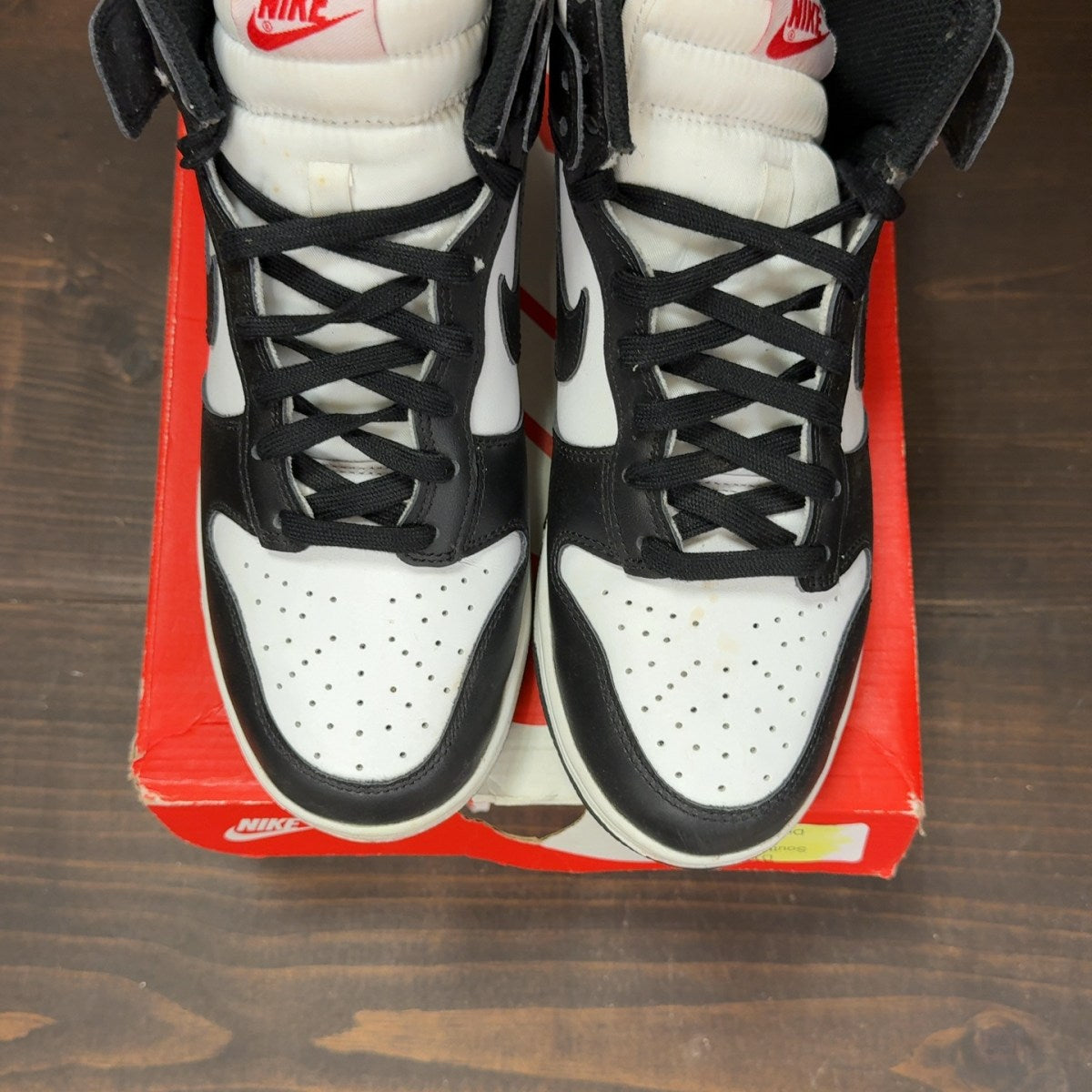 Nike Dunk High Panda (2021) (Women's) Size 8.5W (Pre-Owned) - Image 3