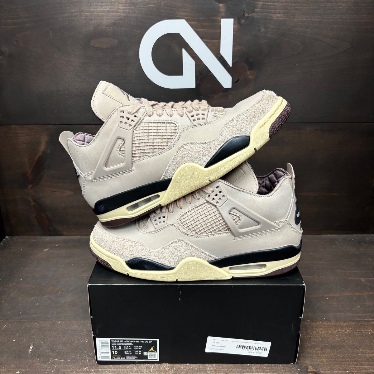 Jordan 4 Retro OG SP A Ma Maniére While You Were Sleeping (Women's) Size 11.5W (Pre-Owned) - front