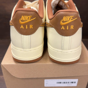 Nike Air Force 1 Low '07 LV8 Coconut Milk Canyon Gold Light British Tan Size 11.5 - aux
