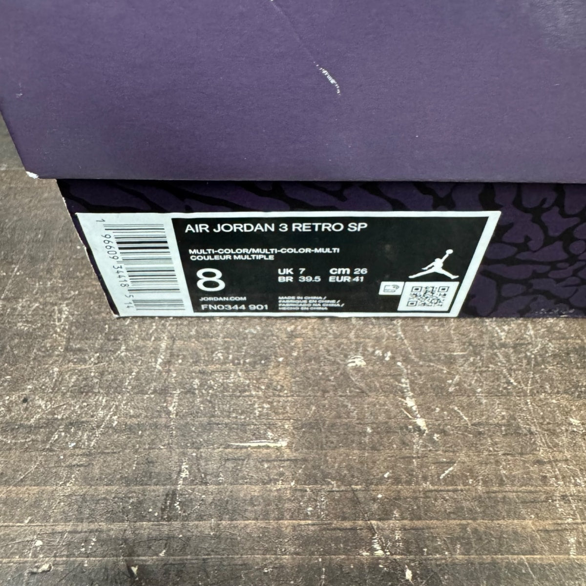 Jordan 3 Retro SP J Balvin Medellín Sunset Size 8 (Pre-Owned) - aux