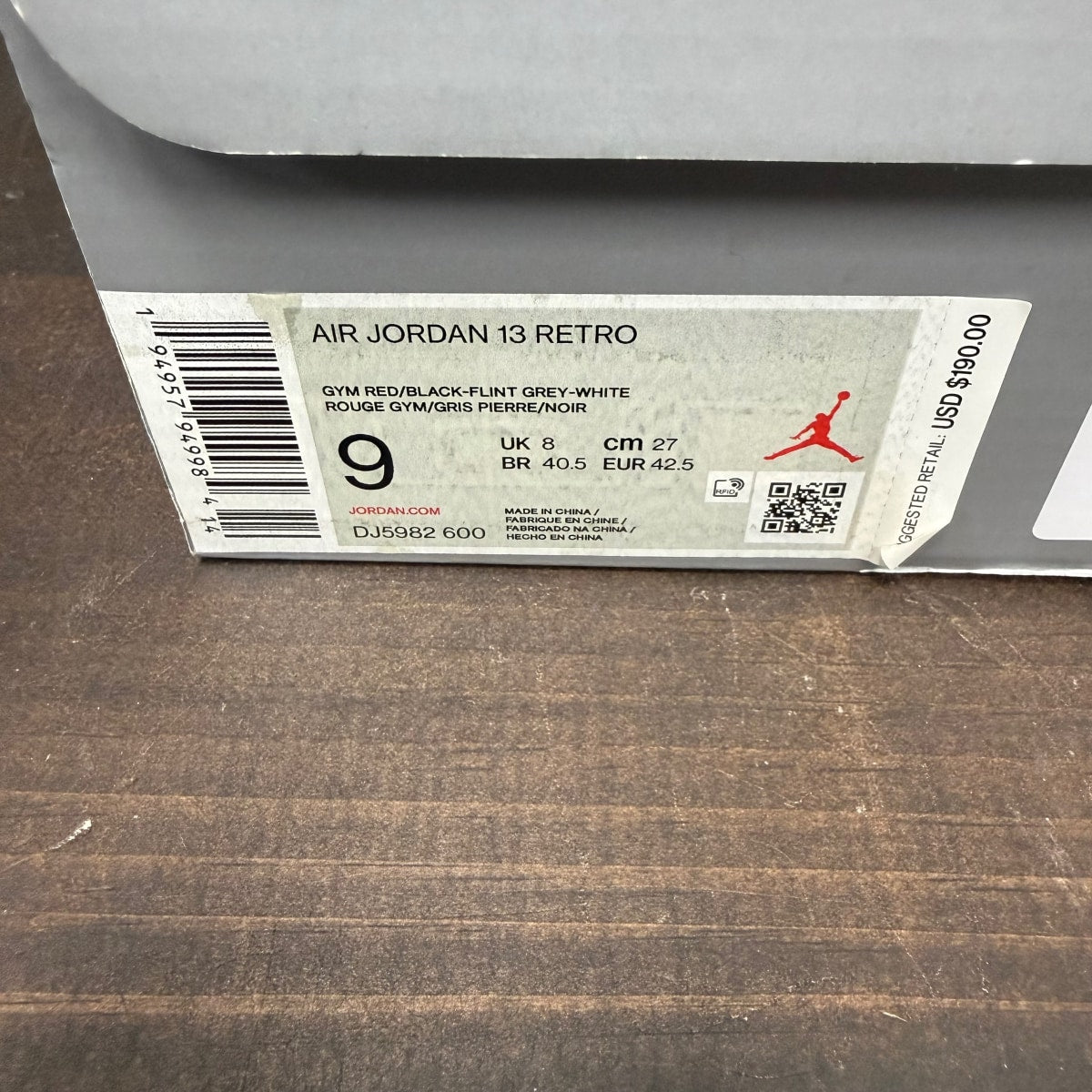 Jordan 13 Retro Gym Red Flint Grey - Image 7