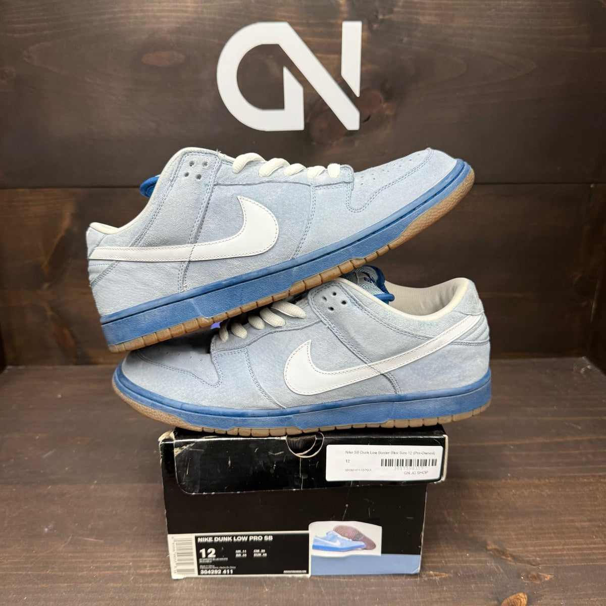 Nike SB Dunk Low Border Blue Size 12 (Pre-Owned) - Image 1