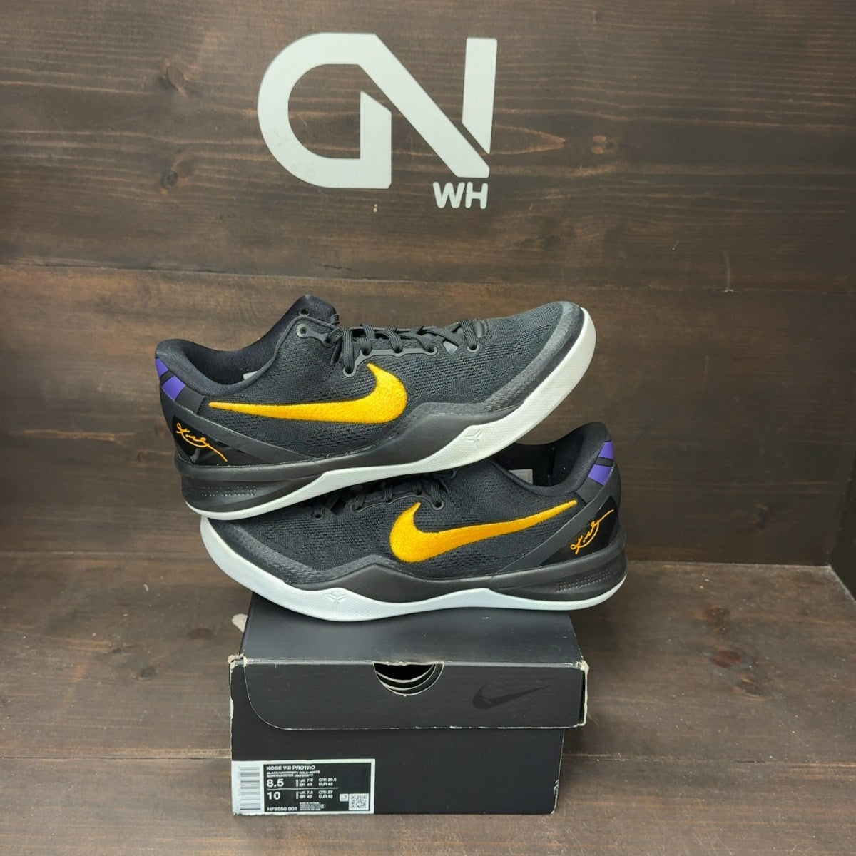 Nike Kobe 8 Protro Lakers Away Size 8.5 (Pre-Owned) - Image 1