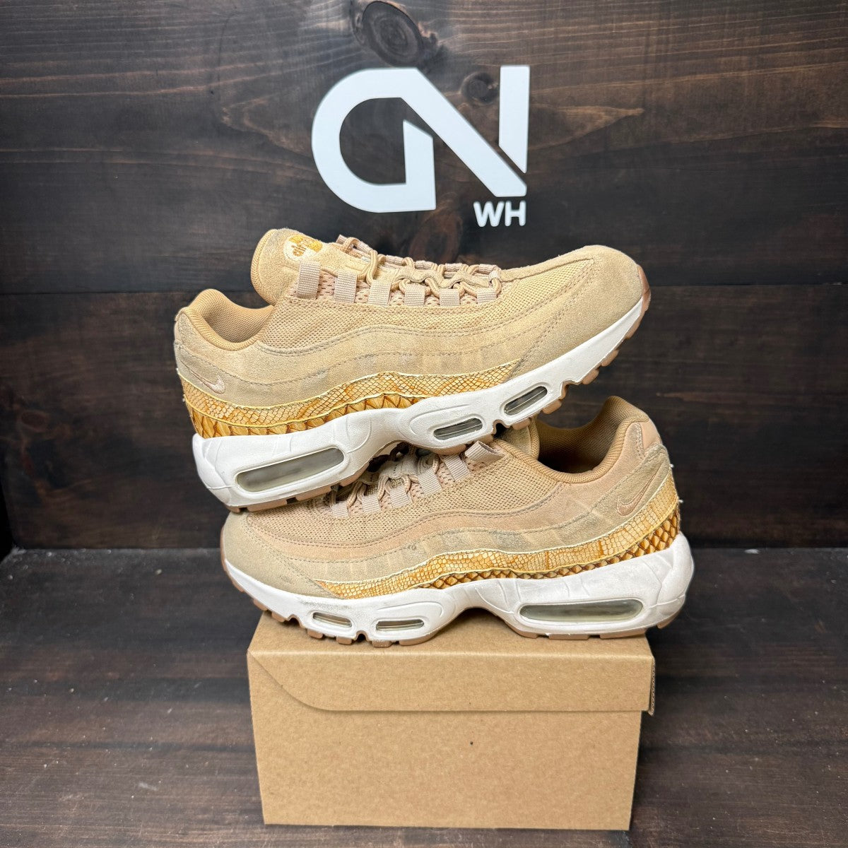 Nike Air Max 95 Vachetta Tan Snake Size 8 (Pre-Owned) - Image 1