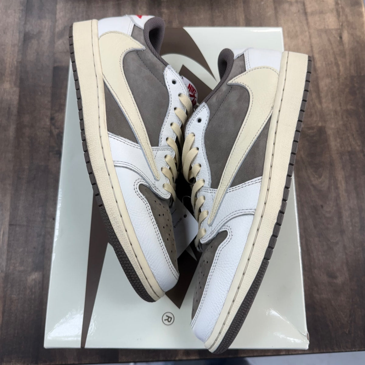 Jordan 1 Retro Low OG SP Travis Scott Reverse Mocha Size 10 (Pre-Owned) - Image 1
