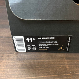 Jordan 1 Mid Pure Platinum Metallic Silver - Image 6
