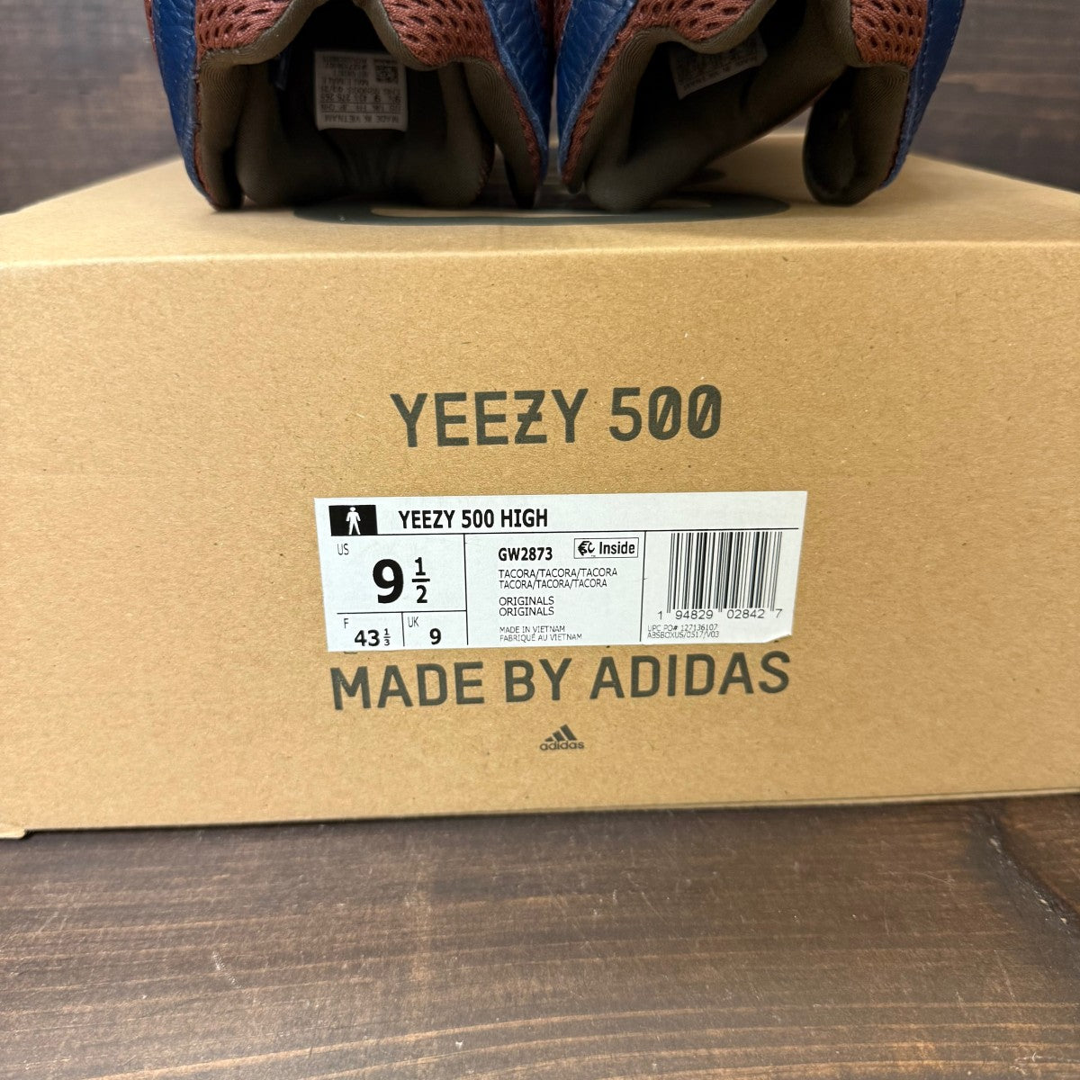 adidas Yeezy 500 High Tactile Orange Size 9.5 (Pre-Owned) - Image 7