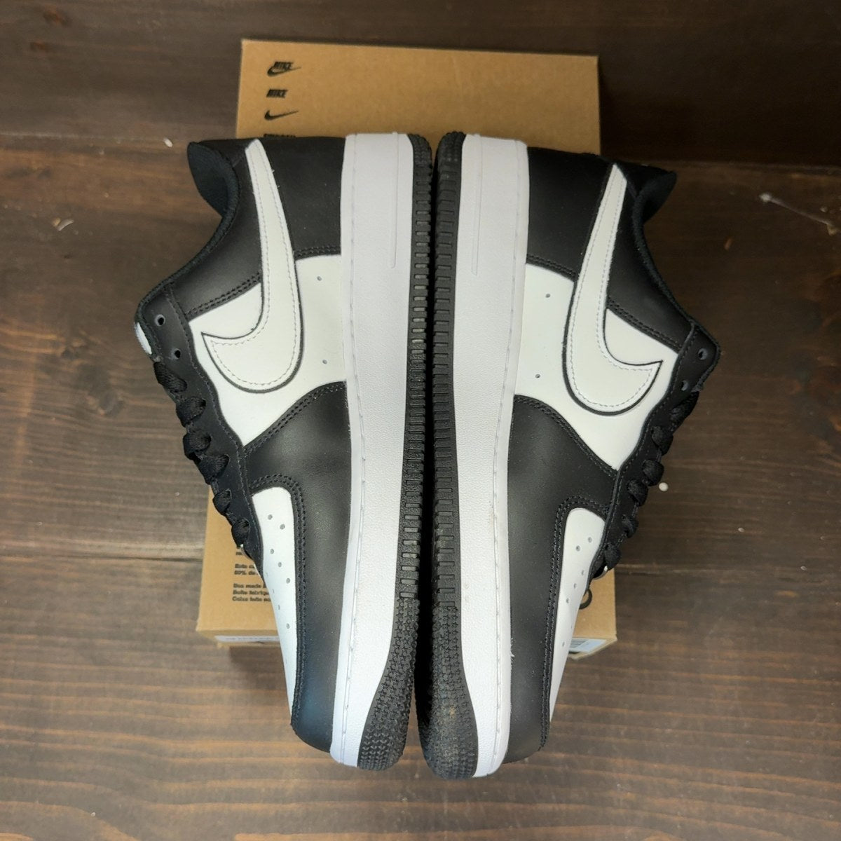 Nike Air Force 1 Low '07 White Swoosh Panda - Image 4