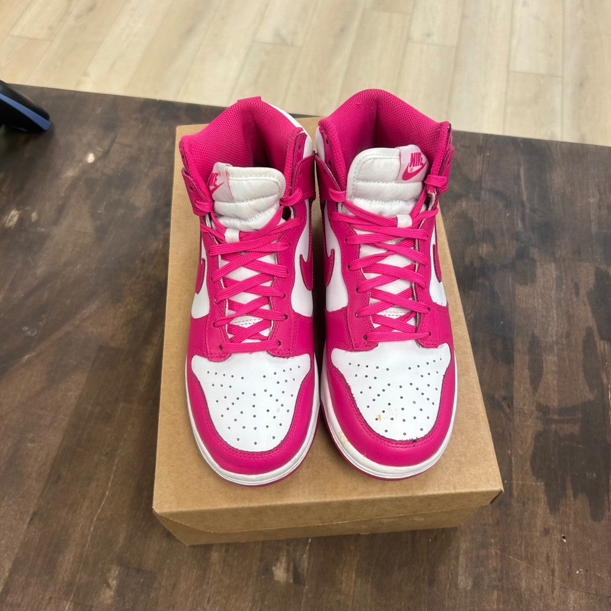 Nike Dunk High Pink Prime (Women's) Size 6W (Pre-Owned) - Image 2