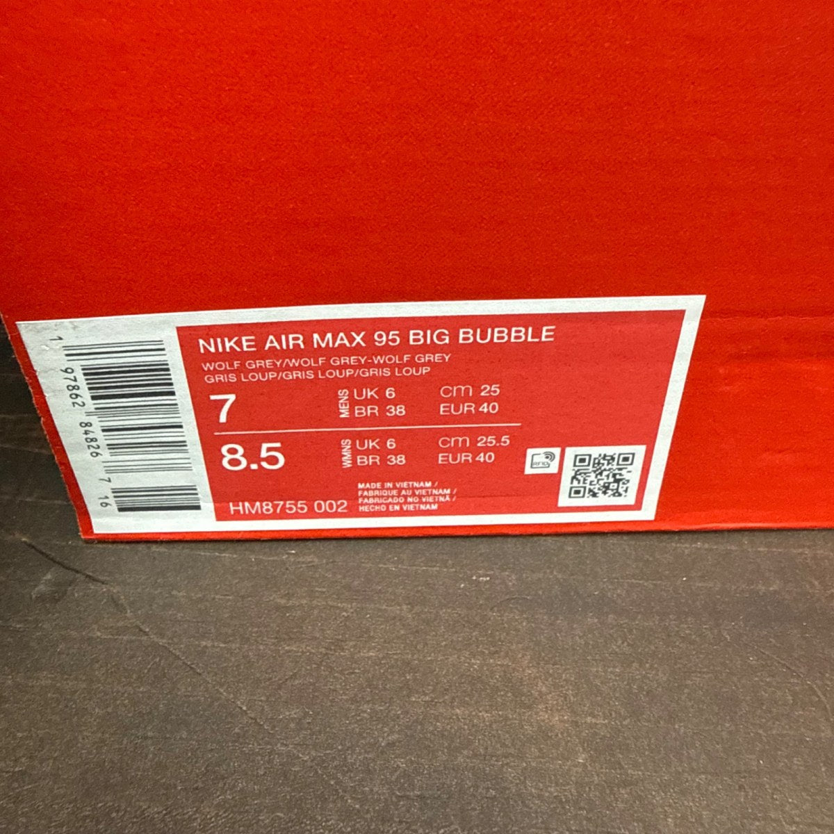 Nike Air Max 95 OG Big Bubble Wolf Grey - Image 8