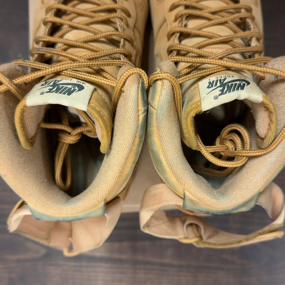 Nike Air Force 1 High Wheat (2016) (Women's) Size 11W (Pre-Owned) - aux
