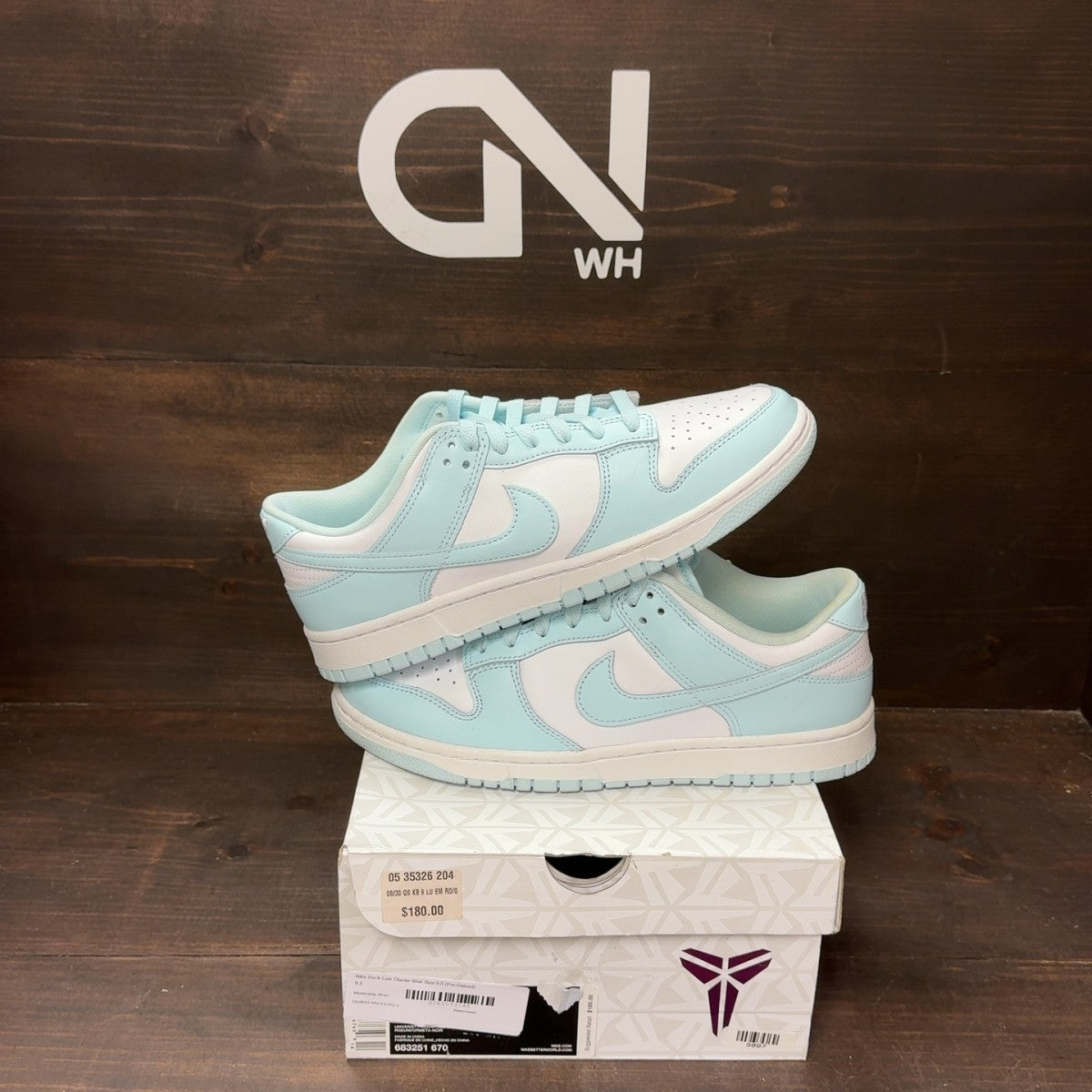 Nike Dunk Low Glacier Blue Size 9.5 (Pre-Owned) - Image 1