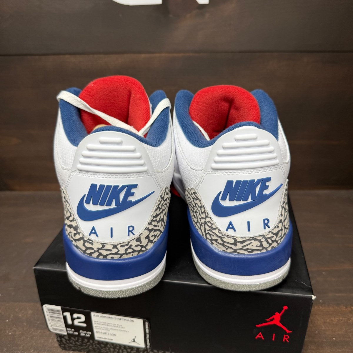 Jordan 3 Retro True Blue (2016) Size 12 (Pre-Owned)