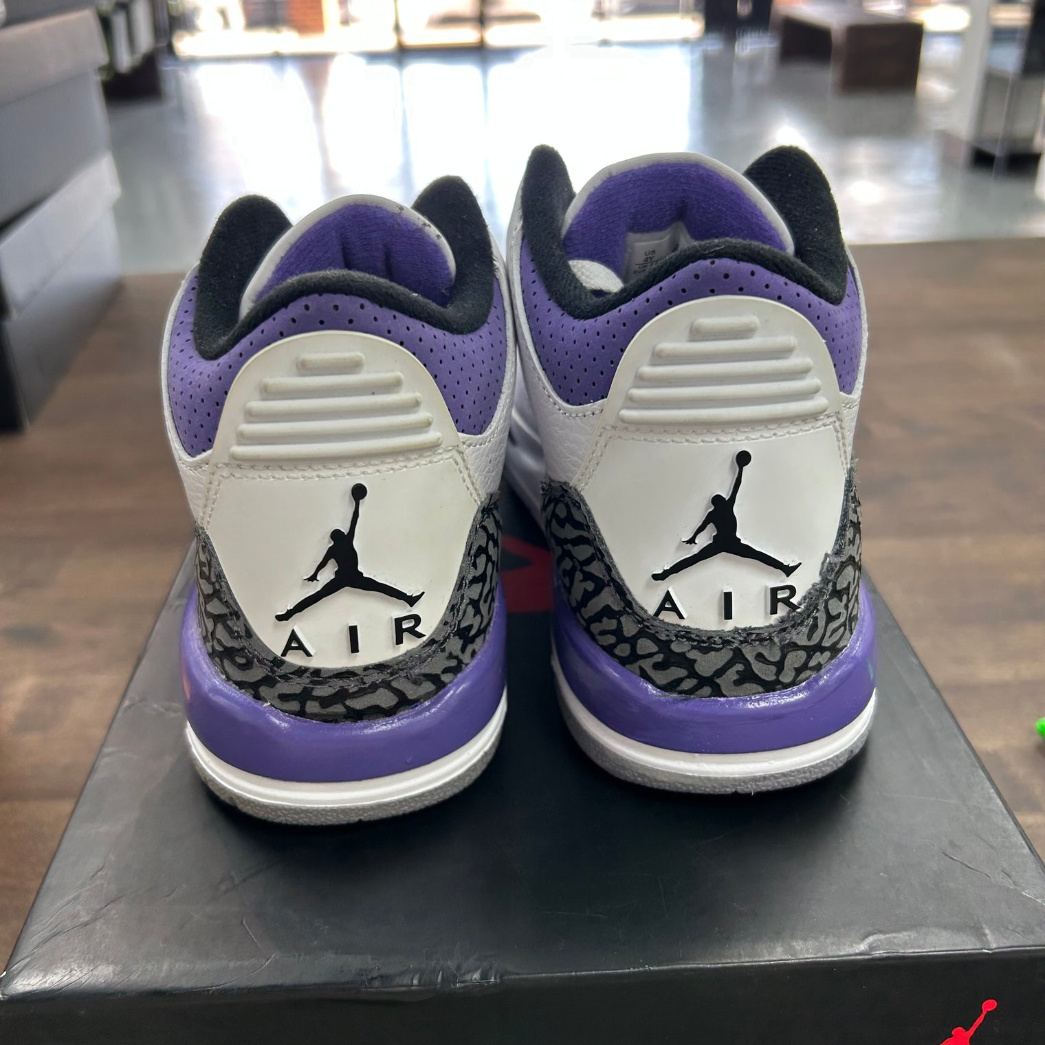 Dark Iris Jordan 3 Retro (GS) (Lightly Worn)