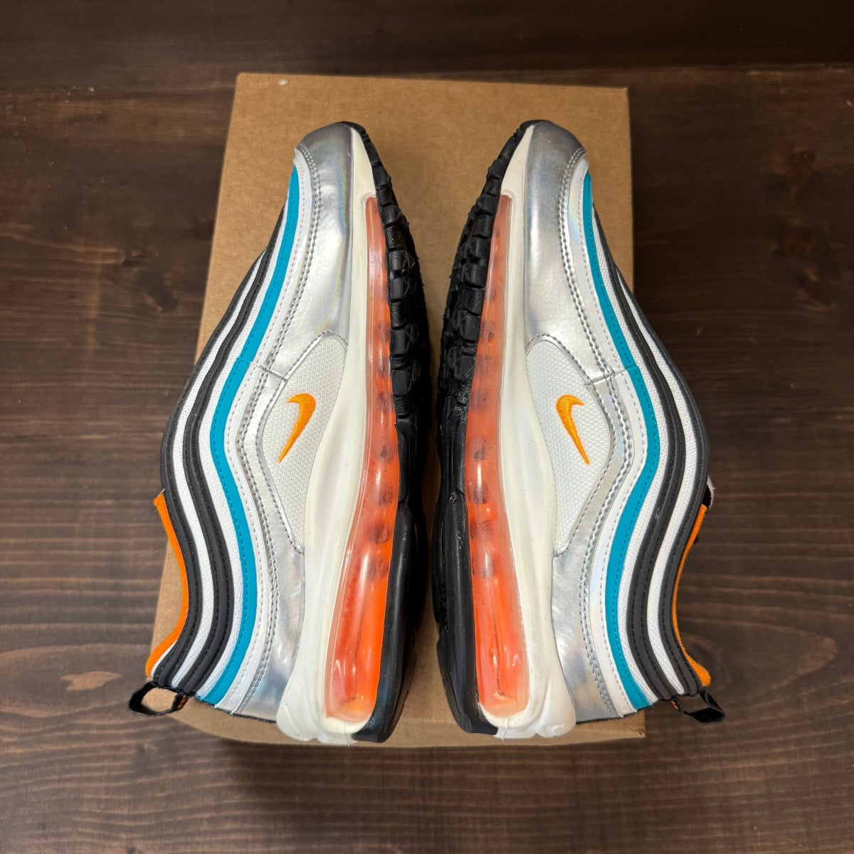 Nike Air Max 97 DTN Metallic Silver (GS) Size 7Y (Pre-Owned) - Image 6