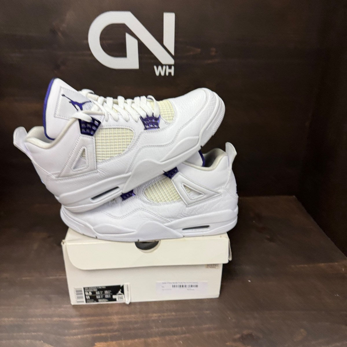 Jordan 4 Retro Metallic Purple - Image 1