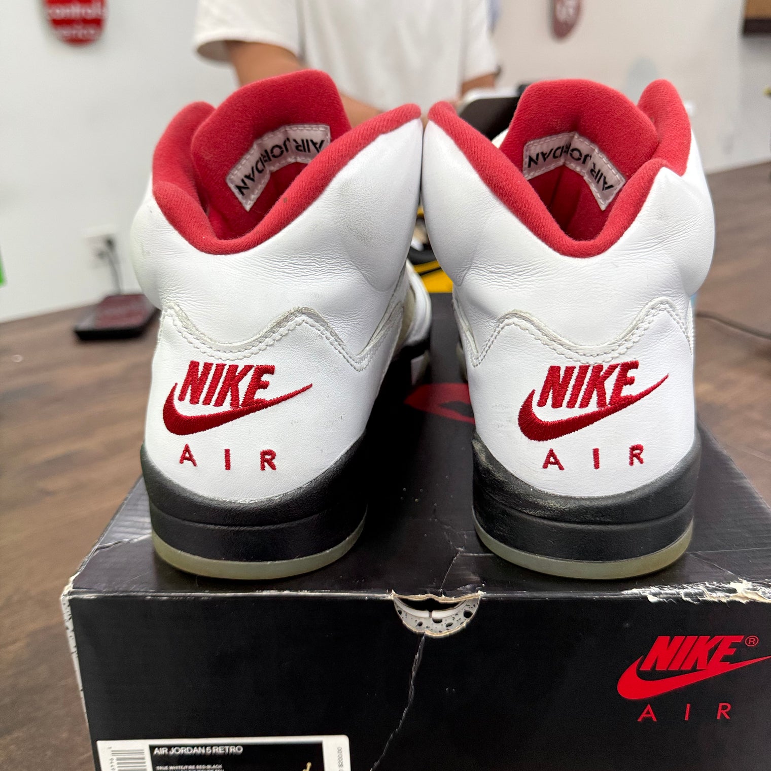 Fire Red Silver Tongue Jordan 5 Retro (USED)