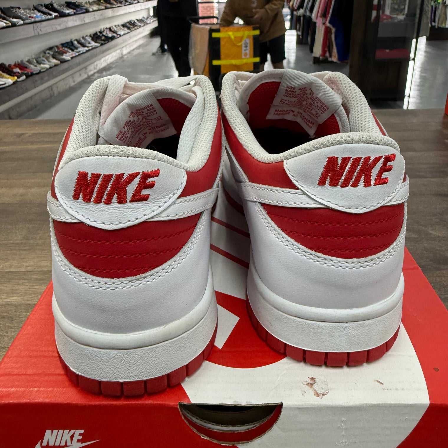 Championship Red Nike Dunk Low (USED)