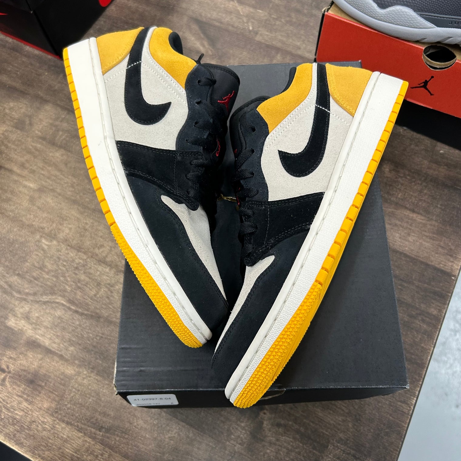 Sail University Gold Black Jordan 1 Low (Lightly Worn)