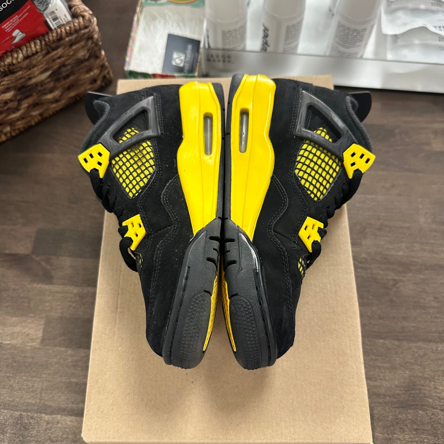 Yellow Thunder Jordan 4 Retro (GS) (USED, No Box)