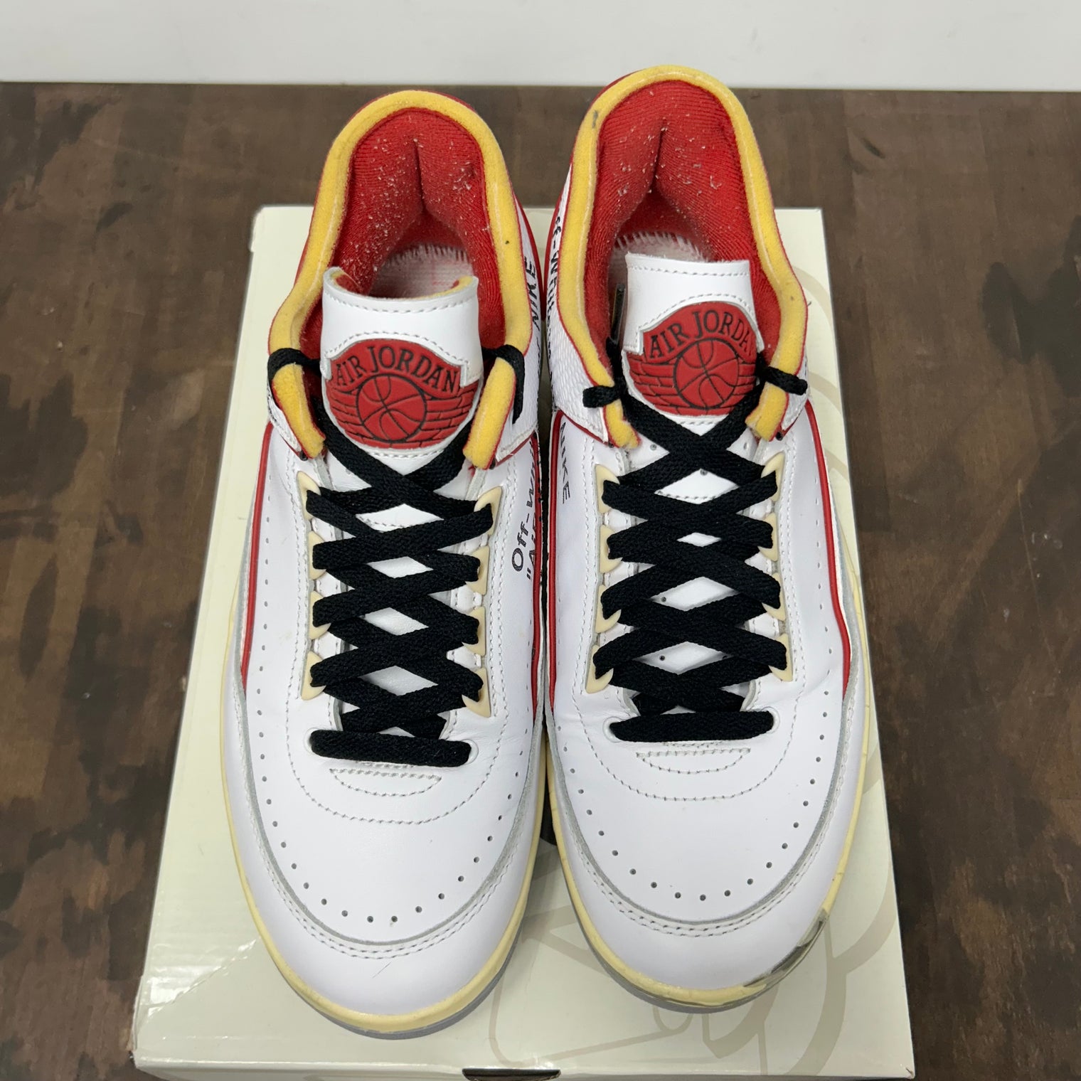 Off-White x Air Jordan 2 Low SP White Red (Used, No Insoles)