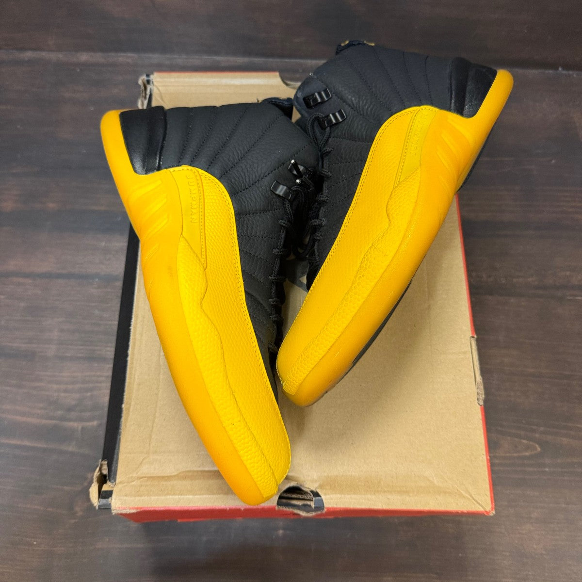 Jordan 12 Retro Black University Gold - Image 2