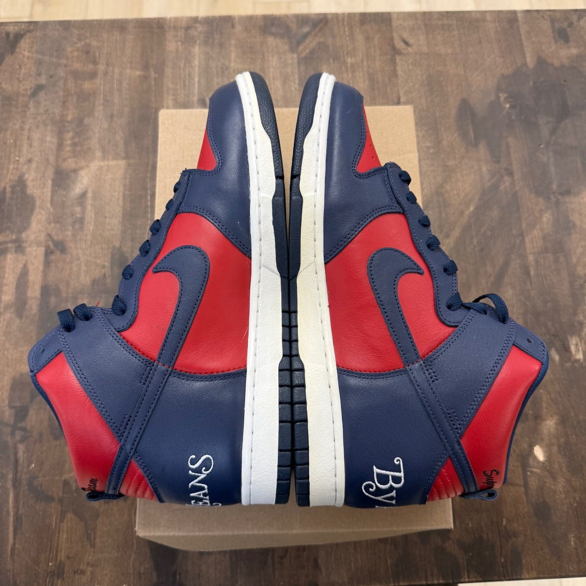Nike SB Dunk High Supreme By Any Means Navy Size 11 (Pre-Owned) - Image 4