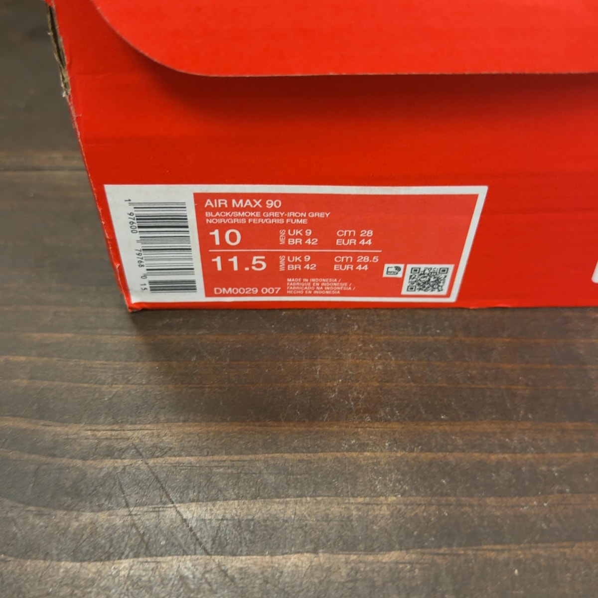 Nike Air Max 90 'Iron Grey Fire Red' - Image 8