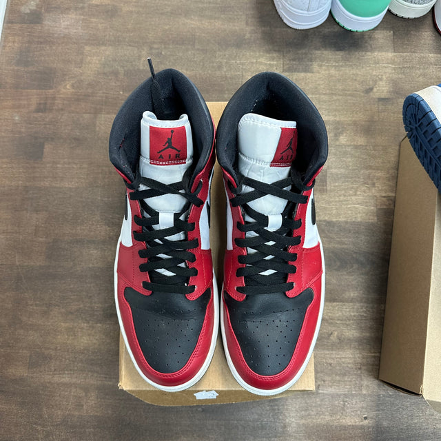 Jordan 1 Mid Chicago Toe (US 12) (USED, No Box)