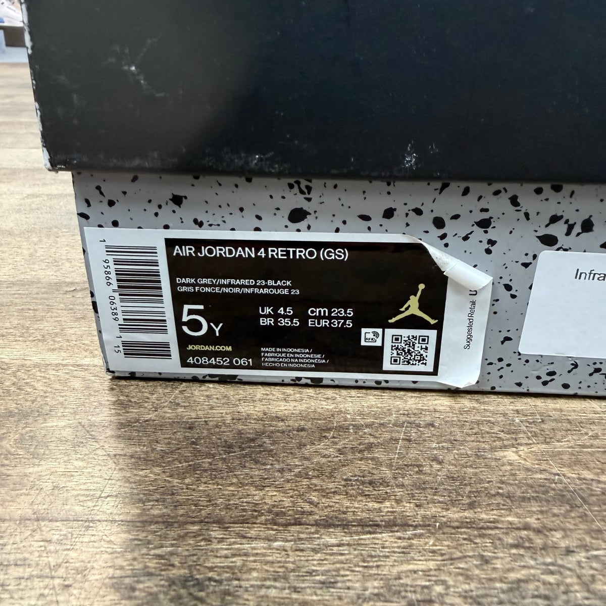 Jordan 4 Retro Infrared (GS) - Image 6