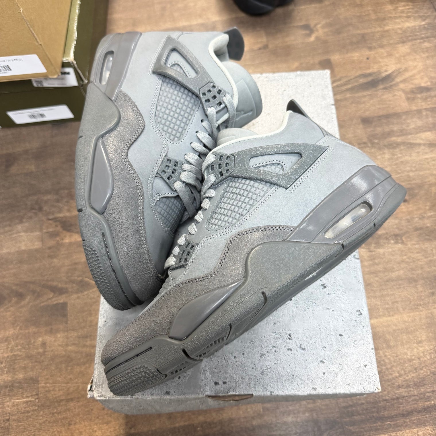 Paris Olympic Wet Cement Jordan 4 Retro SE (USED)